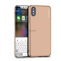   X-LEVEL KNIGHT műanyag telefonvédő (ultravékony) ARANY Apple iPhone XS Max 6.5