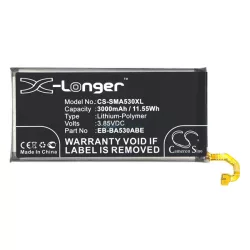   CAMERON SINO Li-Polymer akku (3.85V/3000mAh, Samsung EB-BA530ABE kompatibilis) FEKETE Samsung Galaxy A8 (2018) SM-A530F