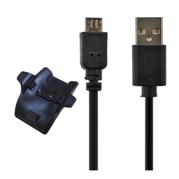 Töltő csatlakozó (adapter kábel, 100cm) FEKETE Huawei Band 2, Huawei Band 3, Huawei Band 2 Pro, Huawei Band 3 Pro, Huawei Band 4, Honor Band 4, Honor Band 2, Honor Band 2 Pro, Honor Band 3, Honor 