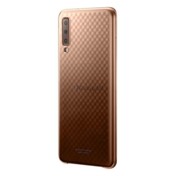 SAMSUNG műanyag telefonvédő (ultravékony, gyémánt minta) ARANY Samsung Galaxy A7 (2018) SM-A750F