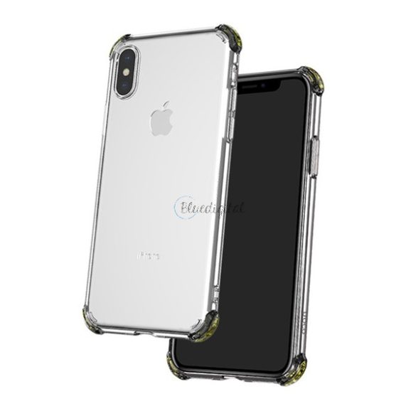HOCO ICE SHIELD szilikon telefonvédő (közepesen ütésálló, légpárnás sarok, átlátszó hátlap) ÁTLÁTSZÓ Apple iPhone XS Max 6.5