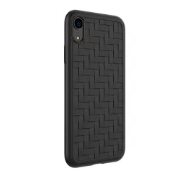   HOCO TRACERY szilikon telefonvédő (fonott minta) FEKETE Apple iPhone XR 6.1