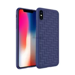   HOCO TRACERY szilikon telefonvédő (fonott minta) KÉK Apple iPhone XS Max 6.5