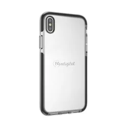   4-OK szilikon telefonvédő (közepesen ütésálló, légpárnás keret) FEKETE Apple iPhone XS Max 6.5
