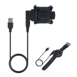   Asztali töltő (USB - Garmin, 1m kábel) FEKETE Garmin Fenix 3, Garmin Fenix 3 HR, Garmin Quatix 3