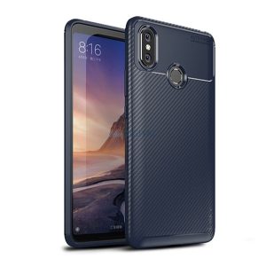 IPAKY szilikon telefonvédő (karbon minta) SÖTÉTKÉK Xiaomi Mi Max 3