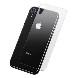   Képernyővédő üveg (csak hátsó, karcálló, NEM íves, 9H) ÁTLÁTSZÓ Apple iPhone XR 6.1, Apple iPhone 11