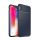 Szilikon telefonvédő (közepesen ütésálló, légpárnás sarok, karbon minta) SÖTÉTKÉK Apple iPhone XS Max 6.5
