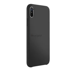   JOYROOM LYBER műanyag telefonvédő (gumírozott, mikroszálas belső) FEKETE Apple iPhone XS Max 6.5
