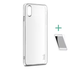   IMAK műanyag telefonvédő (közepesen ütésálló + képernyővédő fólia) ÁTLÁTSZÓ Apple iPhone XS Max 6.5