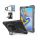 Defender műanyag telefonvédő (közepesen ütésálló, kitámasztó, 360°-ban forgatható + kézpánt, vállpánt) FEKETE Samsung Galaxy Tab A 10.5 WIFI (2018) SM-T590, Samsung Galaxy Tab A 10.5 L