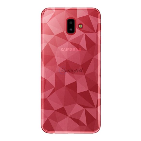 Szilikon telefonvédő (3D, gyémánt minta) ÁTLÁTSZÓ Samsung Galaxy J6 Plus (SM-J610F)