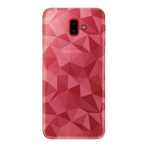 Szilikon telefonvédő (3D, gyémánt minta) ÁTLÁTSZÓ Samsung Galaxy J6 Plus (SM-J610F)