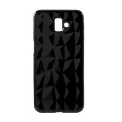  Szilikon telefonvédő (3D, gyémánt minta) FEKETE Samsung Galaxy J6 Plus (SM-J610F)
