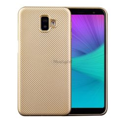   Szilikon telefonvédő (karbon minta) ARANY Samsung Galaxy J6 Plus (SM-J610F)