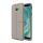 Szilikon telefonvédő (közepesen ütésálló, bőr hatású, varrás minta) SZÜRKE Samsung Galaxy J4 Plus (SM-J415F)