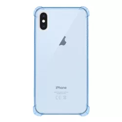   Szilikon telefonvédő (közepesen ütésálló, légpárnás sarok) KÉK Apple iPhone XS Max 6.5