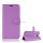 Tok álló, bőr hatású (FLIP, oldalra nyíló, asztali tartó funkció, prémium) LILA Huawei Mate 20