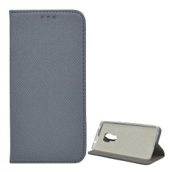   Tok álló, bőr hatású (FLIP, oldalra nyíló, asztali tartó funkció, rombusz minta) SZÜRKE Huawei Mate 20