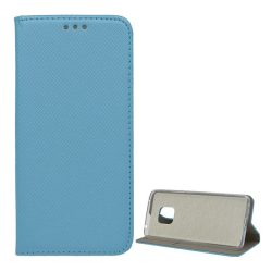   Tok álló, bőr hatású (FLIP, oldalra nyíló, asztali tartó funkció, rombusz minta) VILÁGOSKÉK Huawei Mate 20 Pro