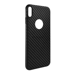   HOCO DELICATE SHADOW szilikon telefonvédő (karbon minta, logó kivágás) FEKETE Apple iPhone XS Max 6.5