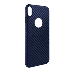   HOCO DELICATE SHADOW szilikon telefonvédő (karbon minta, logó kivágás) SÖTÉTKÉK Apple iPhone XS Max 6.5
