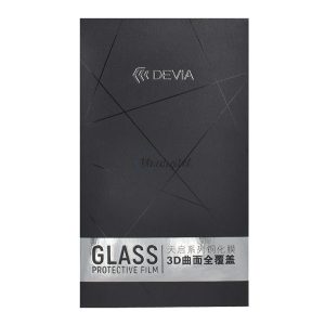 DEVIA képernyővédő üveg (3D, lekerekített szél, ujjlenyomat mentes, 0.26mm, 9H) FEKETE Apple iPhone XS Max 6.5, Apple iPhone 11 Pro Max