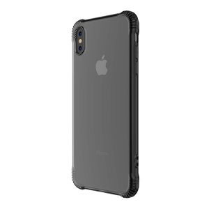 HOCO ARMOR szilikon telefonvédő (közepesen ütésálló, légpárnás sarok, átlátszó hátlap) SZÜRKE Apple iPhone XS 5.8, Apple iPhone X 5.8