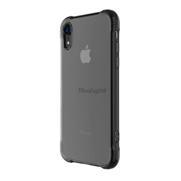 HOCO ARMOR szilikon telefonvédő (közepesen ütésálló, légpárnás sarok, átlátszó hátlap) SZÜRKE Apple iPhone XR 6.1