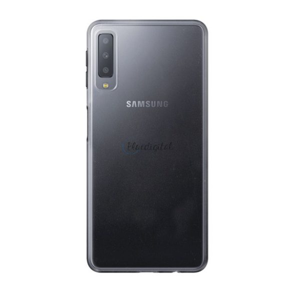 Műanyag telefonvédő (gumírozott) ÁTLÁTSZÓ Samsung Galaxy A7 (2018) SM-A750F