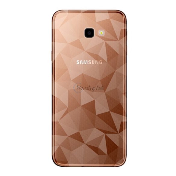 Szilikon telefonvédő (3D, gyémánt minta) FÜSTSZÍNŰ Samsung Galaxy J4 Plus (SM-J415F)