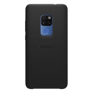 NILLKIN FLEX PURE szilikon telefonvédő (ultravékony, környezetbarát, mikrofiber plüss belső, matt) FEKETE Huawei Mate 20