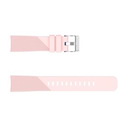   Pótszíj (univerzális, 20mm, szilikon, csíkos) RÓZSASZÍN 
