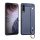 Szilikon telefonvédő (közepesen ütésálló, asztali tartó funkció, bőr hatású, varrás minta + kézpánt) SÖTÉTKÉK Samsung Galaxy A7 (2018) SM-A750F