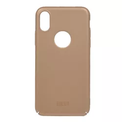   MOFI műanyag telefonvédő (ultravékony, logó kivágás) ARANY Apple iPhone XS 5.8, Apple iPhone X 5.8