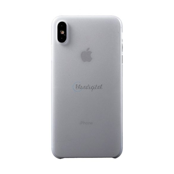 Műanyag telefonvédő (matt, ultravékony) ÁTLÁTSZÓ Apple iPhone XS Max 6.5