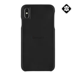   CASE-MATE BARELY THERE műanyag telefonvédő (ultravékony, valódi bőr hátlap) FEKETE Apple iPhone XS Max 6.5