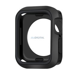   Szilikon keret (ütésálló) FEKETE Apple Watch Series SE 40mm, Watch Series 6 40mm, Watch Series 5 40mm