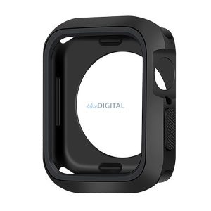 Szilikon keret (ütésálló) FEKETE Apple Watch Series SE 40mm, Watch Series 6 40mm, Watch Series 5 40mm 