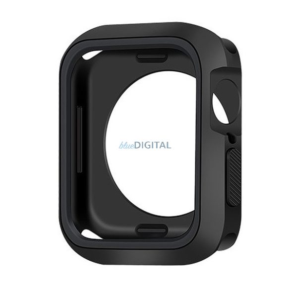 Szilikon keret (ütésálló) FEKETE Apple Watch Series SE 40mm, Watch Series 6 40mm, Watch Series 5 40mm 