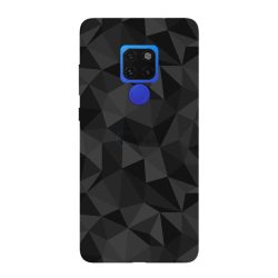   Szilikon telefonvédő (3D, gyémánt minta) FEKETE Huawei Mate 20