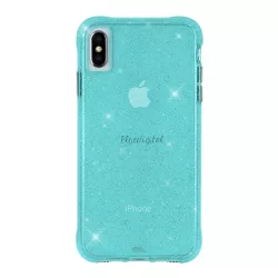   CASE-MATE SHEER szilikon telefonvédő (közepesen ütésálló, légpárnás keret, csillámporos) VILÁGOSKÉK Apple iPhone XS Max 6.5