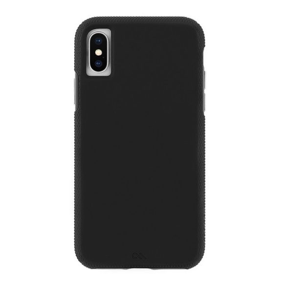 CASE-MATE TOUGH GRIP műanyag telefonvédő (szilikon belső, ütésálló, csúszásgátló keret) FEKETE Apple iPhone XS Max 6.5