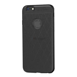   HOCO ADMIRE szilikon telefonvédő (ultravékony, 0.8 mm, lyukacsos, rombusz minta, logó kivágás) FEKETE Apple iPhone 6S Plus 5.5, Apple iPhone 6 Plus 5.5