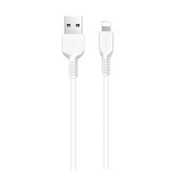   HOCO X20 adatkábel (USB - lightning, gyorstöltő, 100cm, törésgátló) FEHÉR