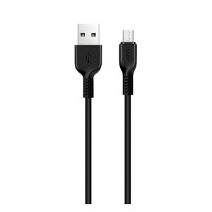 HOCO X20 adatkábel (USB - microUSB, gyorstöltő, 300cm, törésgátló) FEKETE