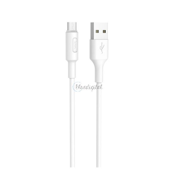 HOCO X25 adatkábel (USB - microUSB, 100cm) FEHÉR