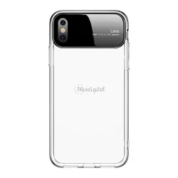   JOYROOM DREAMLAND telefonvédő szilikon keret (edzett üveg hátlap) ÁTLÁTSZÓ Apple iPhone XS Max 6.5