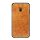 MOFI műanyag telefonvédő (szilikon keret, bőr hatású hátlap) BARNA Samsung Galaxy J6 Plus (SM-J610F)