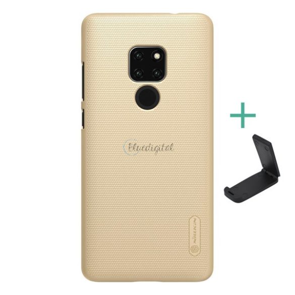 NILLKIN SUPER FROSTED műanyag telefonvédő (gumírozott, érdes felület + asztali tartó) ARANY Huawei Mate 20